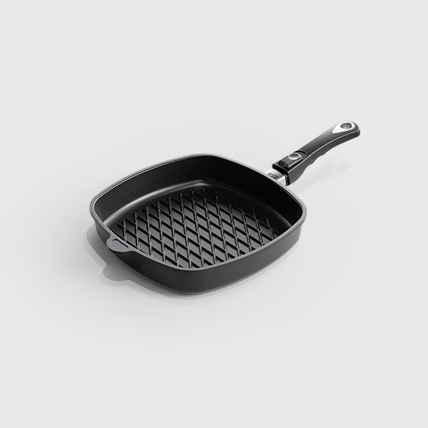 Pancake pan, aluminum, 24 cm, induction - AMT Gastroguss